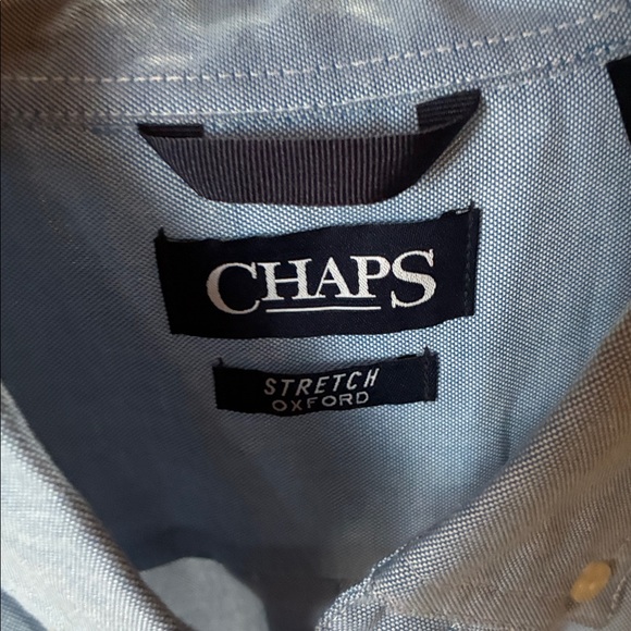 Chaps Stretch Light Blue Long Slv Casual Button-Down Sz. XL Shirt NWT - Picture 2 of 15